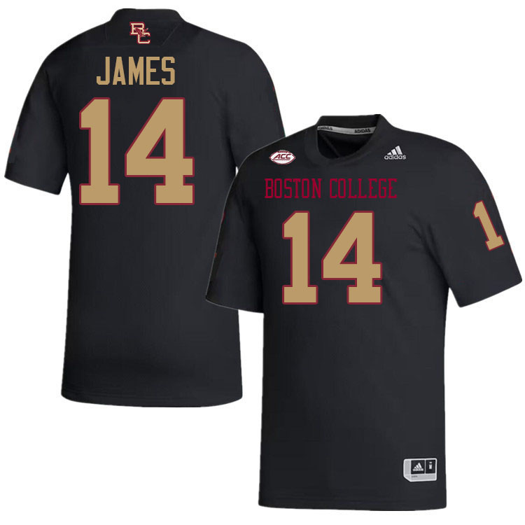 Grayson James Jersey,#14 Grayson James Boston College Eagles Football Jersey,Uniforms-Black